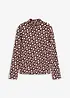 Shirt met opstaande kraag en structuur, bonprix