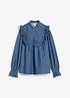 Spijkerblouse met ruches, bonprix