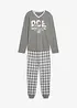 Pyjama met lange mouwen in een katoenmix, bonprix