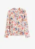 Blouse met een bloemmotief, bonprix