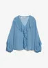 Chiffon blouse met volants, bonprix