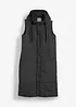 Lange bodywarmer met capuchon en zijsplitten, bonprix