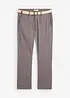 Regular fit chino met comfortband riem, straight, bonprix