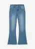 Flared jeans mid waist, bonprix