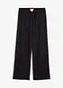 Slip-on broek van viscosemix met structuur, bonprix
