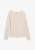 Licht longsleeve met boothals, bonprix