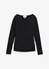 Licht longsleeve met boothals, bonprix