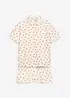 Shortama van puur biologisch katoen met knoopsluiting (2-dlg. set), bonprix