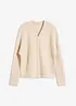 Grof gebreid vest met wol, bonprix