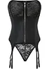 Bustier met jarretels en string (2-dlg. set), bonprix