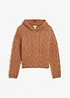 Gebreide hoodie van een zachte wolmix, bonprix