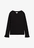 Longsleeve in een elastische katoenmix, bonprix
