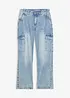 Wijde cargo jeans, mid waist, bonprix