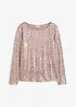 Shirt met glanzende luipaardprint, bonprix