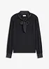 Shirt met viscose en satijnen strik, bonprix