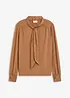 Shirt met viscose en satijnen strik, bonprix