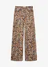 Wide leg stretch broek met katoen, bonprix