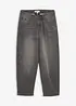 Barrel jeans mid waist, bonprix