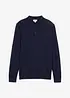 Fijngebreide polo-trui met prachtig merinowol, slim fit, bonprix