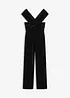 Jersey jumpsuit van soepelvallend fluweel, bonprix
