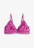 Bralette van glanzend materiaal, bonprix