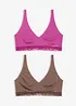 Feel Comfort bralette van zachte modal (set van 2), bonprix