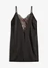 Satijnen slipdress met glanseffect, bonprix