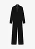 Jersey jumpsuit van soepelvallend fluweel, bonprix