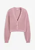 Oversized vest met glanzend garen en wol, bonprix