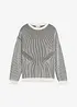 Geribde trui van een katoenmix, loose fit, bonprix