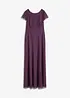 Maxi jurk van delicate tule met parelborduursel, bonprix