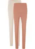 Stretch legging met biologisch katoen (set van 2), bonprix