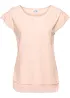 Boxy shirt met kant van katoen, bonprix