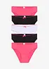 Meisjes slips met satijnen strikje (set van 5), bonprix