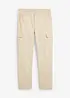 Relaxed fit cargo broek van katoenen canvas, straight, bonprix