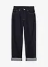 Loose fit stretch jeans met verstelbare band, straight, bonprix