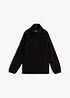 Fleece trui met opstaande kraag, bonprix
