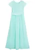 Chiffon jurk met kant, bonprix