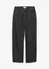Barrel jeans mid waist, bonprix