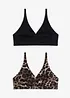Bralette zonder beugels met biologisch katoen, bonprix