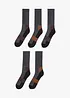 Thermo tennissokken (5 paar) met frotté binnenin, bonprix