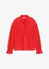 Blouse met strik van fijne viscosemix, bonprix