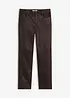 Imitatieleren broek in used look, bonprix