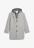 Lange 2-in-1 blazerjas met uitneembare capuchon, bonprix