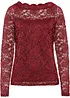 Kanten shirt met lange mouwen, bonprix