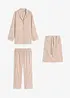 Geweven pyjama van flanel met cadeautasje (3-dlg. set), bonprix