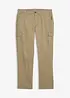 Regular fit stretch cargo thermobroek, straight, bonprix