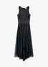 High-low jurk met paillettenborduursel, bonprix