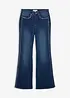 Flared jeans met studs, high waist, bonprix