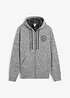 Sweatvest met capuchon en teddy voering, bonprix